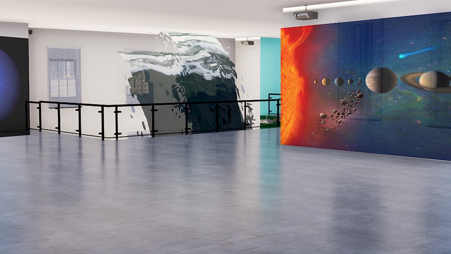 Introspective Gallery - Space Exhibition Render