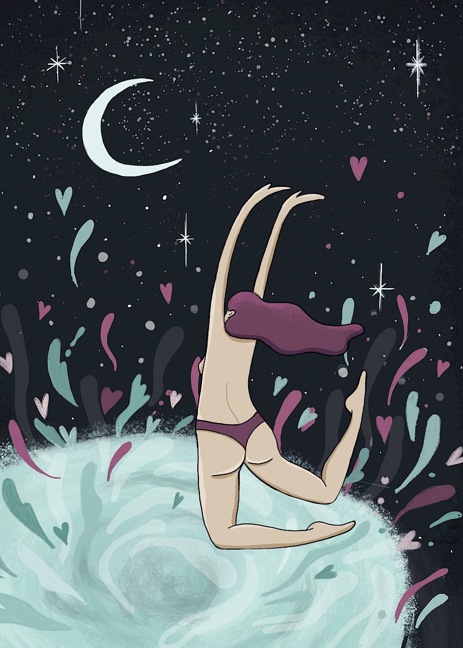 "Jumping into an ocean of self love"