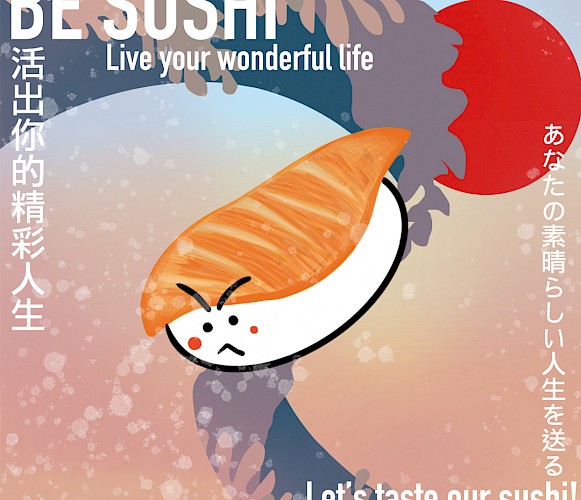 Genki sushi advertisement